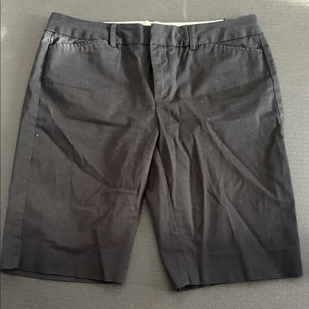 GAP Women Black Flat Front Shorts